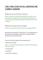 CAIB 3 FINAL EXAM ACTUAL QUESTIONS AND&NewLine;CORRECT ANSWERS