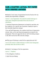 CAIB 4 CHAPTER 1 ACTUAL TEST PAPER&NewLine;WITH VERIFIED ANSWERS&NewLine;