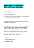 CAIB 4 CHAPTER 1 EXAM SCRIPT&NewLine;COMPREHENSIVE STUDY GUIDE