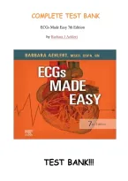 Test Bank for ECGs Made Easy&comma; 7th Edition by Barbara Aehlert &lpar;Chapters 1-10&rpar;