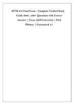Texas 2026&sol;2027 Exam Prep Bundle &vert; TFM02 Type B Fire Extinguisher Technician &plus; Texas Jurisprudence &plus; ISTM 210 Final Exam &vert; Comprehensive Questions&comma; Answers & Detailed Rationales