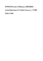 0 TAMU Exam Prep Bundle 2026 &vert; Exams 2&comma; 3 & Final &vert; 350&plus; Practice Questions & Answers &vert; Detailed Rationales &vert; Texas A&M University Study Guide