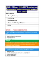 CSLB Exam BUNDLE - Questions and Answers with Rationales 