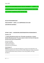 NSG 552 PSYCHOPHARMACOLOGY WILKES UNIVERSITY &mdash; EXAMS 1&comma; 2 & &NewLine;3 COMPREHENSIVE STUDY GUIDE EXAM COMPREHENSIVE QUESTIONS &NewLine;AND CORRECT ANSWERS LATEST EDITION 2026