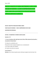 NUR 257&colon; CONCEPTS OF AGING AND CHRONIC ILLNESS GALEN &NewLine;COLLEGE OF NURSING &mdash; EXAM 4 COMPREHENSIVE STUDY &NewLine;GUIDE EXAM 2026 QUESTIONS WITH VERIFIED QUESTIONS &NewLine;DETAILED RATIONALES GRADED A&plus;