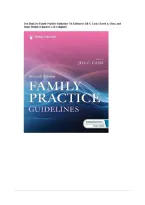 Test Bank for Family Practice Guidelines 7th Edition by Jill C&period; Cash&comma; Cheryl A&period; Glass & Jenny Mullen Chapters 1&ndash;23 Complete Questions and Answers 2027
