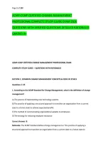 ACMP-CCMP CERTIFIED CHANGE MANAGEMENT &NewLine;PROFESSIONAL COMPLETE STUDY GUIDE EXAM 2026 &NewLine;QUESTIONS WITH VERIFIED QUESTIONS DETAILED RATIONALES &NewLine;GRADED A&plus; 