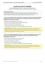 Medical Surgical Nursing 1 Final Exam&colon; Practice Questions with Answers and Rationales&NewLine;&NewLine;