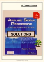 SOLUTIONS MANUAL for Applied Signal Processing Concepts&comma; Circuits and Systems 1st edition by Nadder Hamdy &lpar;1&rpar;&period;wm&period;&period;&period;