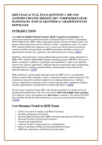 QME EXAM ACTUAL EXAM &lbrack;QUESTION 1- 200&rsqb; AND &NewLine;ANSWERS UPDATED 2026&sol;2027&vert; 100&percnt; VERIFIED&vert;DETAILED &NewLine;RATIONALES &ndash;PASS GUARANTEED A&plus; GRADED &vert;INSTANT &NewLine;DOWNLOAD 