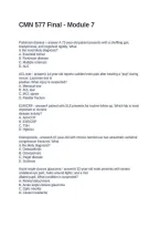 CMN 577 final exam questions -100&percnt; Solved