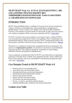 NR 507 EDAPT Week 4&ndash;8  ACTUAL EXAM &lbrack;QUESTION 1- 200&rsqb; &NewLine;AND ANSWERS UPDATED 2026&sol;2027&vert; 100&percnt; &NewLine;VERIFIED&vert;DETAILED RATIONALES &ndash;PASS GUARANTEED &NewLine;A&plus; GRADED &vert;INSTANT DOWNLOAD 