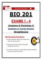 BIO 201 Exams 1&ndash;4 &ndash; Anatomy & Physiology I &ndash; StraighterLine &lpar;2026&rpar; Actual Questions with Verified Answers &vert; Take & Pass the Exam &lpar;Updated PDF&rpar;