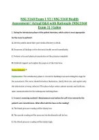 NSG 3160 Exam 1 V2 &vert; NSG 3160 Health &NewLine;Assessment &vert; Actual Q&A with Rationale &lpar;NSG3160 &NewLine;Exam 1&rpar; &vert; Galen