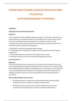 Nurse Practitioner Certification Exam Prep Practice Questions&colon; Fitzgerald 7th Edition &lpar;2026&ndash;2027&rpar; &mdash; 20 Original MCQs per Chapter with Rationales