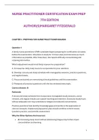 Nurse Practitioner Certification Exam Prep&comma; 7th Edition &lpar;Fitzgerald&rpar; &ndash; 20 Original Practice Questions per Chapter with Detailed Rationales &lpar;2026&ndash;2027&rpar;