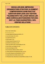 SNCOA LDR-303S Improving Organizations &ndash; Strategic Alignment & Problem Solving &ndash; 290 Multiple-Choice Questions with Detailed Rationales & Verified Answers &ndash; 2026&sol;2027 Edition