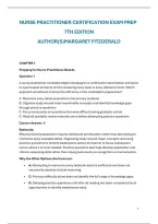 Nurse Practitioner Certification Exam Prep &lpar;7th Edition&rpar; Practice Questions &vert; Fitzgerald NP Exam Review & Rationales &lpar;2026&ndash;2027&rpar;