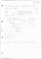 Long division with polynomials 