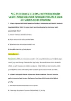 NSG 3450 Exam 2 V1 &vert; NSG 3450 Mental Health &NewLine;Guide &vert; Actual Q&A with Rationale &lpar;NSG3450 Exam &NewLine;2&rpar; &vert; Galen College of Nursing