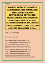 Incident Safety Officer &lpar;TCFP&rpar; Certification Exam Prep Study Guide 2026-2027&colon; 265&plus; Multiple-Choice Questions with Detailed Rationales &vert; Comprehensive Edition &vert; Complete Coverage of ISO Roles & Responsibilities&comma; Incident Command System&comma; Risk Management & H