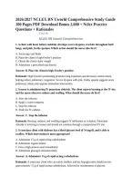 2026&sol;2027 NCLEX RN Uworld Comprehensive Study Guide 100 Pages PDF Download Bonus 2&comma;600 &plus; Nclex Practice Questions &plus; Rationales