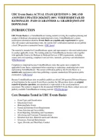 UHC Events Basics ACTUAL EXAM &lbrack;QUESTION 1- 200&rsqb; AND &NewLine;ANSWERS UPDATED 2026&sol;2027&vert; 100&percnt; VERIFIED&vert;DETAILED &NewLine;RATIONALES &ndash;PASS GUARANTEED A&plus; GRADED &vert;INSTANT &NewLine;DOWNLOAD 