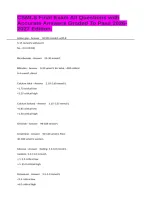 CSMLS Final Exam All Questions with Accurate Answers Graded To Pass 2026-2027 Edition&period;