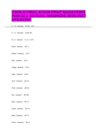 CSMLS FINAL EXAM PREP QUESTIONS AND ALL ACTUAL ANSWERS 2026-2027 UPDATED&period;&NewLine;&NewLine;