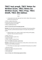 TNCC test prepA&comma; TNCC Notes for Written Exam&comma; TNCC Notes for Written Exam&comma; TNCC Prep&comma; TNCC EXAM&comma; TNCC 8th Edition