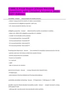 CSMLS Final Exam &lpar;Chem Review&rpar; Questions with Detailed Answers 2026-2027 Edition&period;