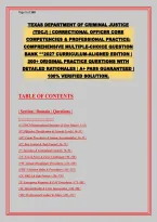 TDCJ Correctional Officer Exam Prep Guide 2027&colon; 215 Multiple-Choice Questions with Detailed Rationales &vert; Curriculum-Aligned for Texas Department of Criminal Justice Core Competencies & Professional Practice &vert; Comprehensive Coverage of Count Procedures&comma; Us