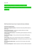 APEA 3P EXAM &lpar;PREDICT&comma; PROMOTE&comma; PREVENT&rpar; 2026 &NewLine;QUESTIONS WITH VERIFIED QUESTIONS DETAILED RATIONALES &NewLine;GRADED A&plus;