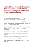 Module 5 Gmaw Complete Questions And Answers A&plus; Verified 100&percnt; Correct Latest Update 2025&sol;2026 Guaranteed Pass Exam