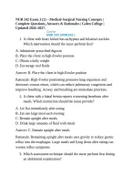 NUR 242 Exam 3 &lpar;2&rpar; &ndash; Medical-Surgical Nursing Concepts &vert; Complete Questions&comma; Answers & Rationales &vert; Galen College &vert; Updated 2026&ndash;2027&period;