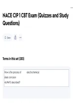 &NewLine;NACE CIP 1 CBT Exam 2026&sol;2027 &vert; Quizzes&comma; Study Questions & Exam Prep