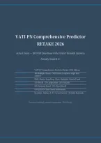 VATI PN COMPREHENSIVE PREDICTOR RETAKE ACTUAL EXAM 2026&sol;2027 &vert; 180 NGN Questions with Correct Detailed Answers &vert; Already Graded A&plus; &vert; Pass Guaranteed&NewLine;&NewLine;