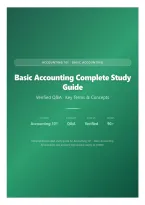 Accounting 101 &ndash; Basic Accounting Complete Study Guide &vert; Key Terms & Concepts with Verified Q&A