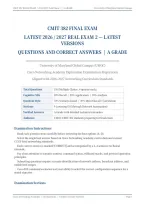 CMIT 382 FINAL ACTUAL EXAM 2026&sol;2027 &vert; 2 Latest Versions Real Exam Questions & Correct Answers &vert; A Grade &vert; Pass Guaranteed&NewLine;&NewLine;