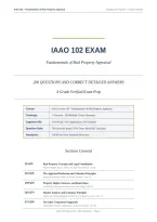 IAAO 102 ACTUAL EXAM 2026&sol;2027 &vert; 200 Questions & Correct Detailed Answers &vert; Income Approach to Valuation Prep &vert; A Grade &vert; Pass Guaranteed&NewLine;&NewLine;
