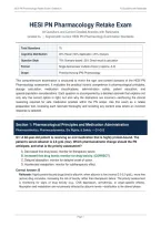 HESI PN PHARMACOLOGY RETAKE ACTUAL EXAM 2026&sol;2027 &vert; All Questions & Correct Detailed Answers with Rationales &vert; Already Graded A&plus; &vert; Pass Guaranteed&NewLine;&NewLine;