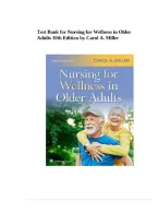 Test Bank for Nursing for Wellness in Older Adults 10th Edition by Carol A&period; Miller Questions and Answers