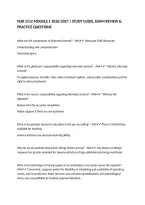NUR 3112 MODULE 1 2026&sol;2027 &vert; STUDY GUIDE&comma; EXAM REVIEW & PRACTICE QUESTIONS