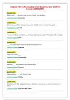 Chapter 1 Dave Ramsey Updated Actual Questions and Correct&NewLine;Answers &lpar;2026-2027&rpar;