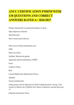 PMHNP ANCC Exam Prep&colon; 138 Practice Questions & Answer Keys &vert; Psychiatric Mental Health NP Certification Review &vert; Pass Your Exam&excl;