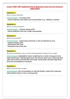Exam 2 BIO 1201 Updated Actual Questions and Correct Answers&NewLine;&lpar;2026-2027&rpar;&NewLine;