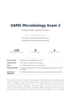 UAMS MICROBIOLOGY EXAM 2 ACTUAL EXAM 2026&sol;2027 &vert; Verified Questions & Complete Solutions &vert; Neisseria&comma; Haemophilus & Enterics &vert; Graded A&plus; &vert; Pass Guaranteed&NewLine;&NewLine;