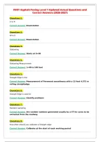 FDOT Asphalt Paving Level 1 Updated Actual Questions and&NewLine;Correct Answers &lpar;2026-2027&rpar;&NewLine;