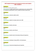 FDOT Asphalt Paving Level 2 Solved Correctly Latest Update&NewLine;2027&comma; Graded A&plus;