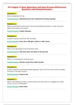 FF1 Chapter 13 Hose Operations and Hose Streams IFSTA Actual&NewLine;Questions with Detailed Answers
